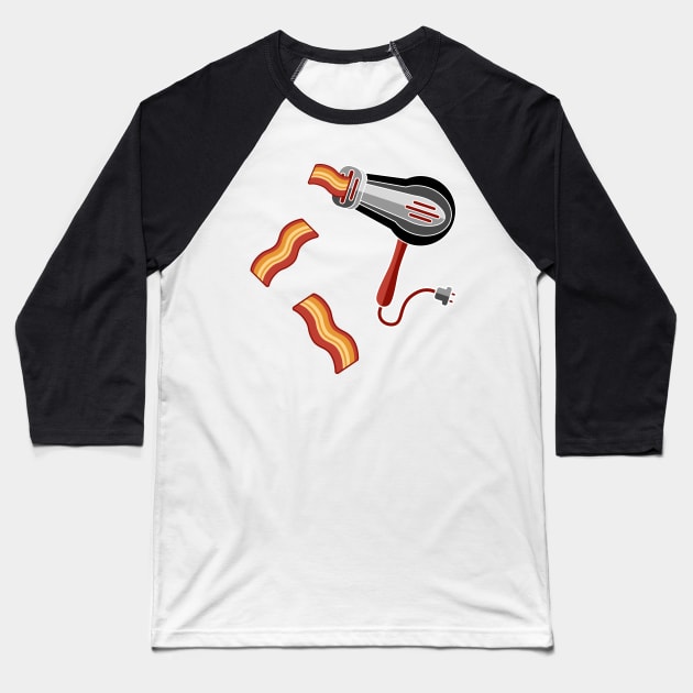 Bacon Dryer Baseball T-Shirt by Rubymatch